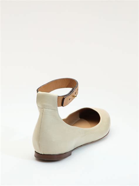 chloe flat boots|chloe flats with ankle strap.